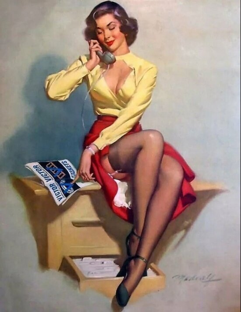 Solid American pinup by Bill Madcalf