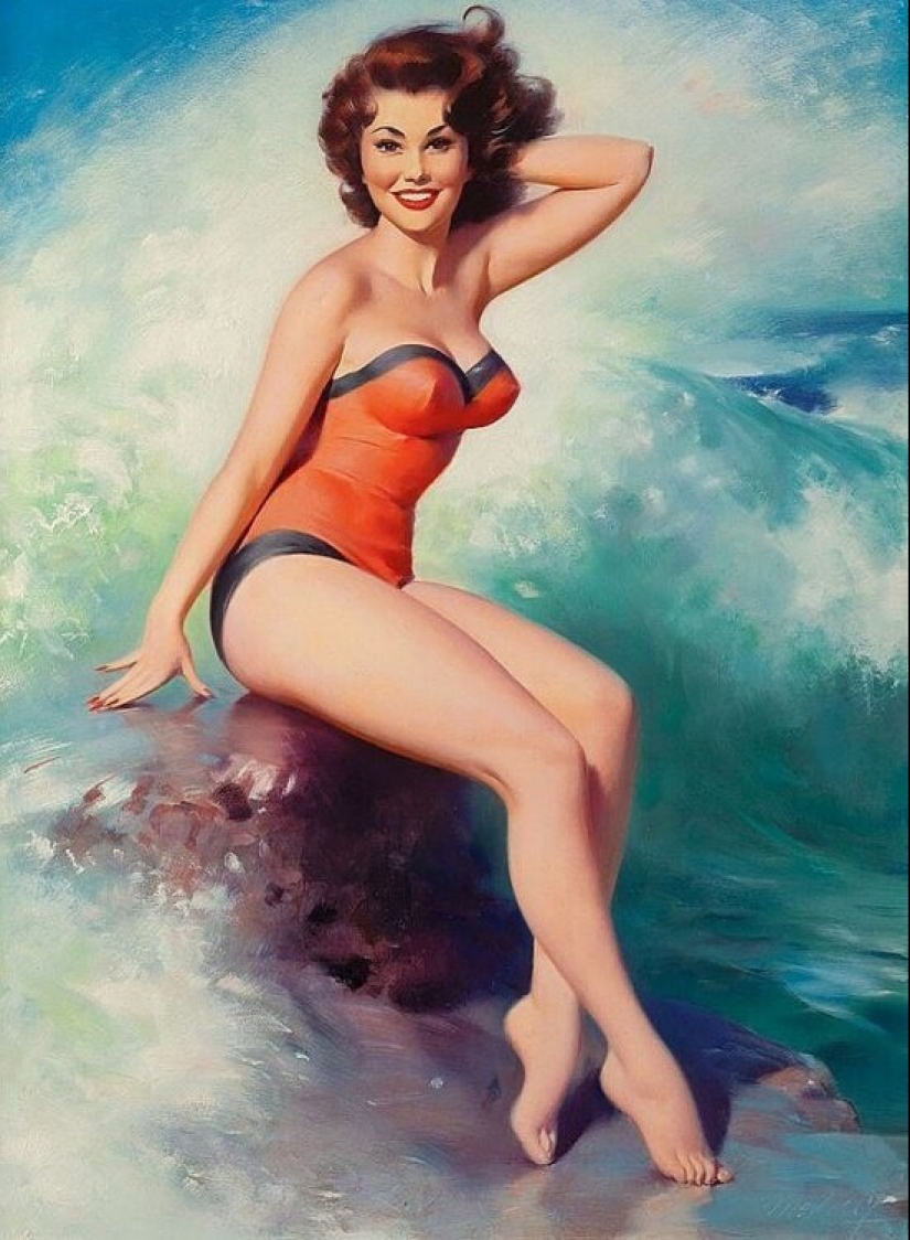 Solid American pinup by Bill Madcalf