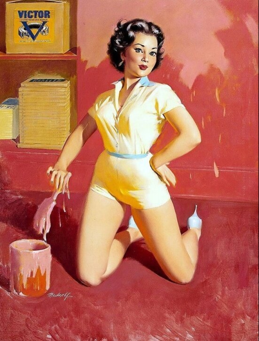 Solid American pinup by Bill Madcalf