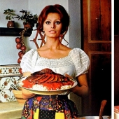 Sophia Loren and her cookbooks