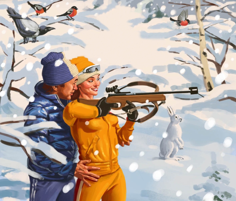 Soviet pin-up posters by Valery Barykin Soviet pin-up posters by Valery Barykin