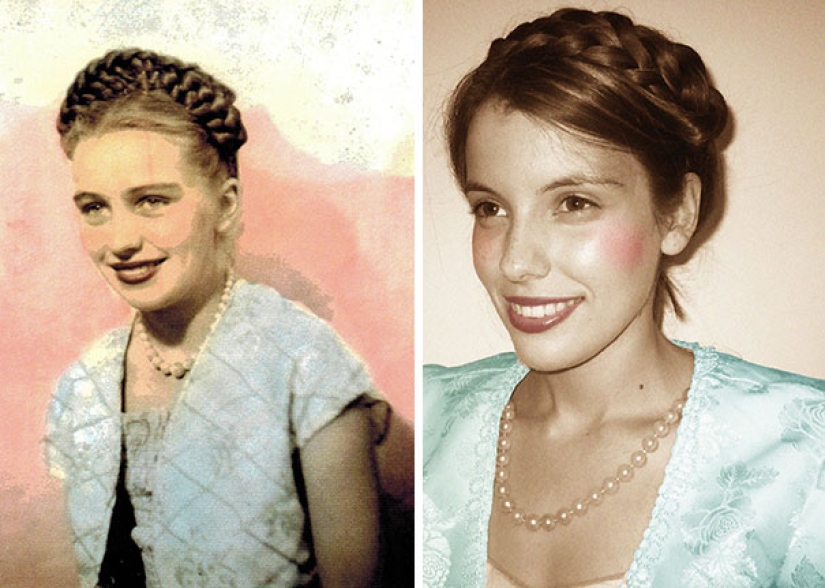 Start the time machine: 25 photos of grandparents who recreated their grandchildren