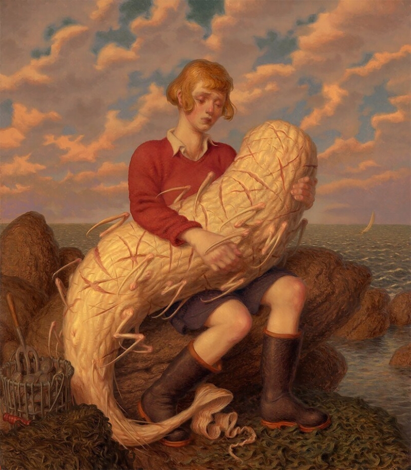 Strange creatures in the paintings of Peter Ferguson