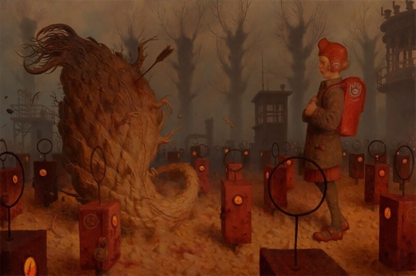 Strange creatures in the paintings of Peter Ferguson