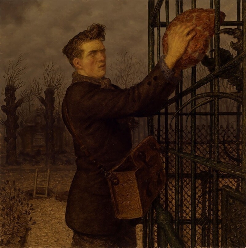 Strange creatures in the paintings of Peter Ferguson