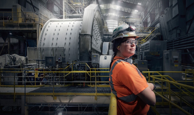 Strong women at a non-feminine job Strong women at a non-feminine job