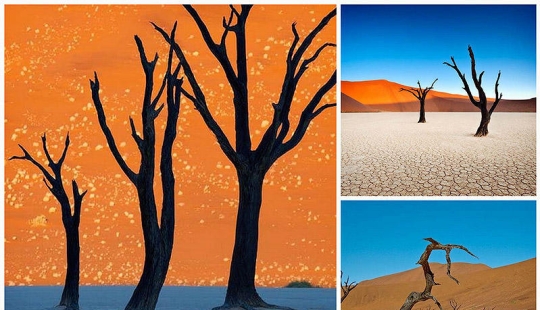 Surreal landscapes of Namib-Naukluft Park