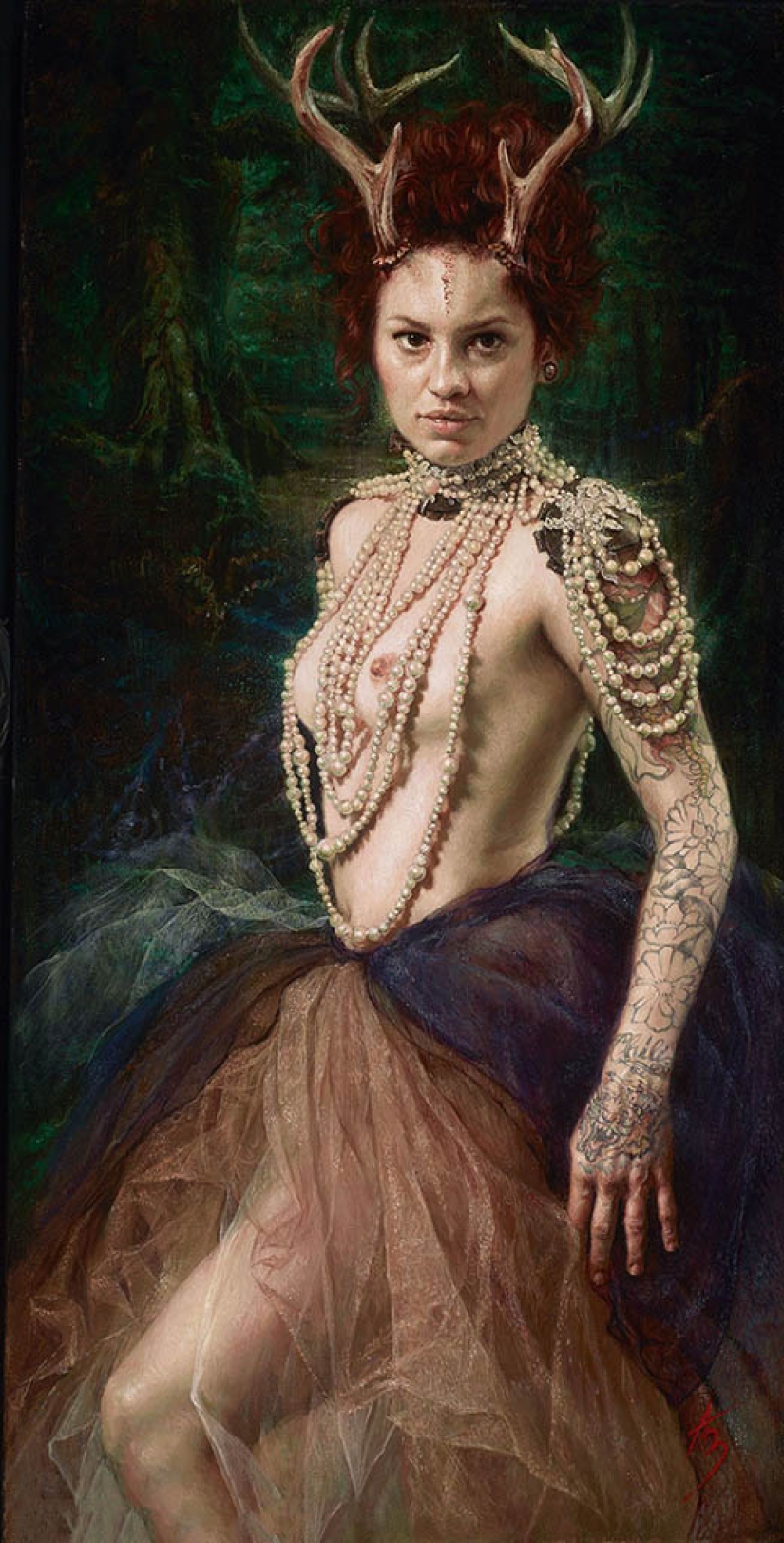 Surrealismo de Alexandra Manukyan - el mundo interior salpicado en el lienzo