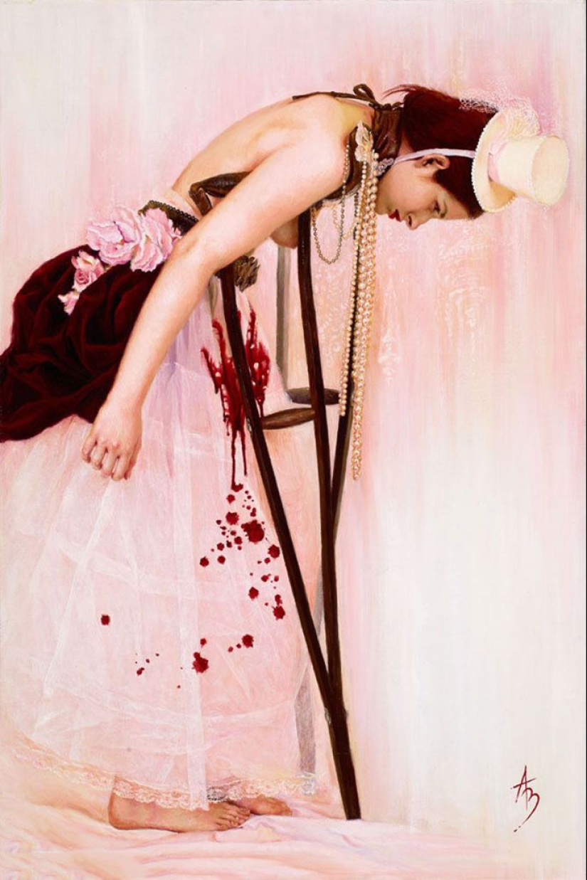 Surrealismo de Alexandra Manukyan - el mundo interior salpicado en el lienzo