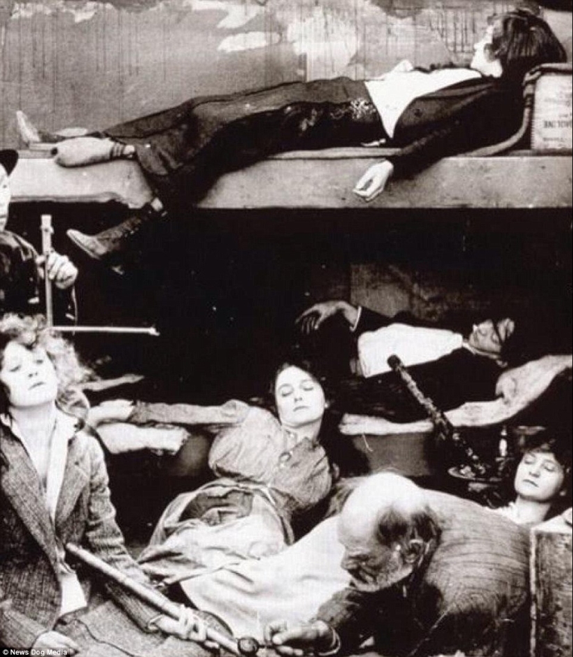 Sweet datura: photos of opium dens in the USA of the XX century