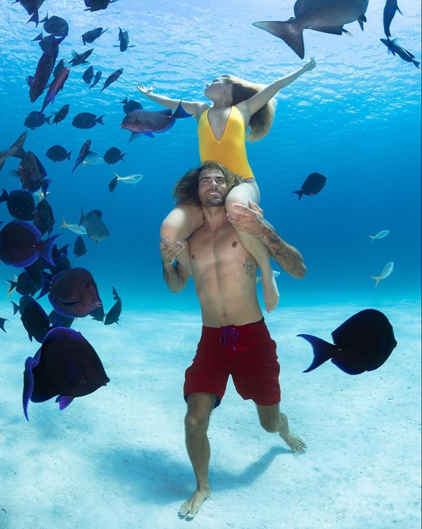 Talented photographer andré Musgrove makes an incredible underwater pictures