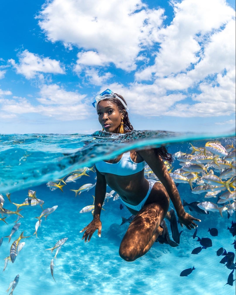 Talentoso fotógrafo andré Musgrove hace una increíble fotos bajo el agua