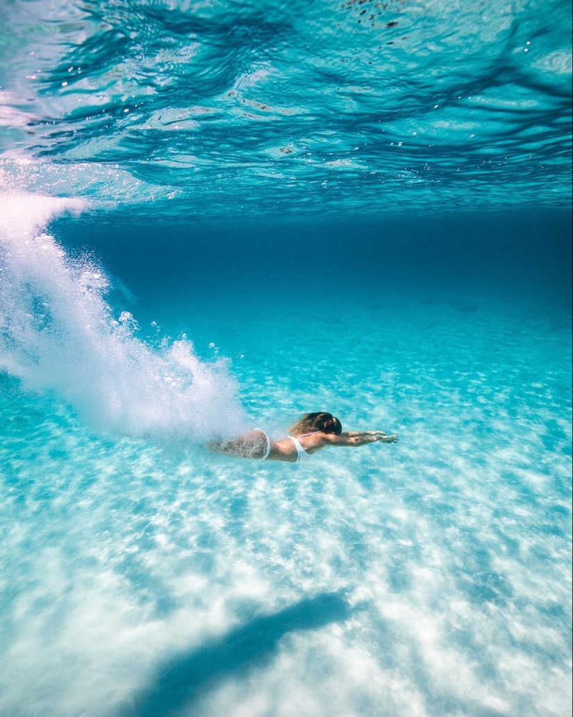 Talentoso fotógrafo andré Musgrove hace una increíble fotos bajo el agua