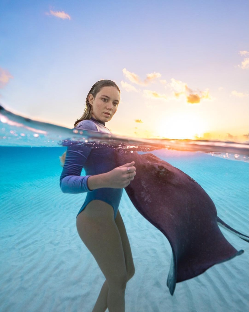 Talentoso fotógrafo andré Musgrove hace una increíble fotos bajo el agua