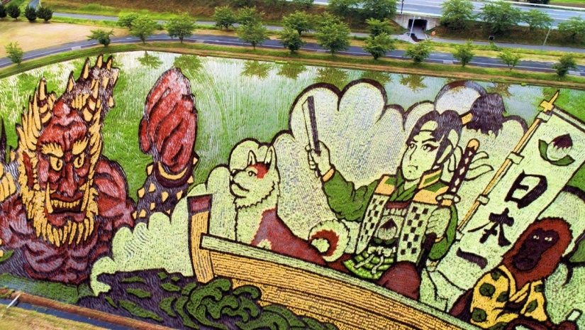Tambo Art-incredible paintings in the rice fields of Japan Tambo Art-incredible paintings in the rice fields of Japan