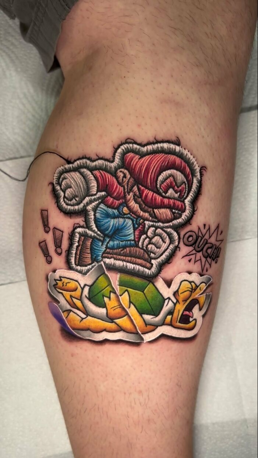 Tattoo Artist Creates Realistic-Looking Embroidery Tattoos, And Here Are His 15 Best Works