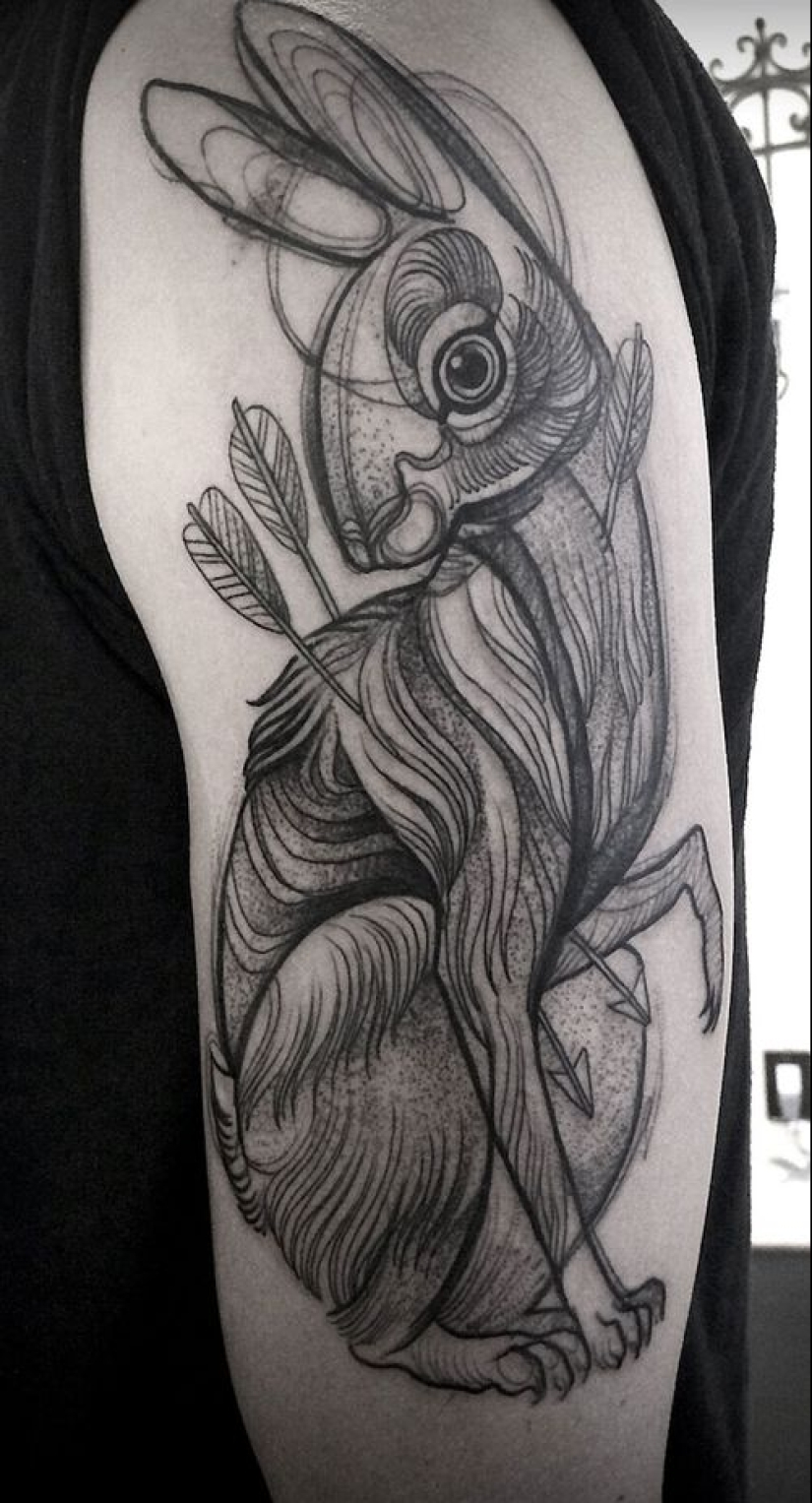 Tattoos that look like pencil drawings Tattoos that look like pencil drawings
