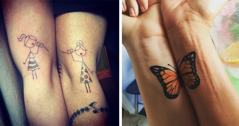 Tatuajes de madre e hija a juego que dicen mucho sin palabras