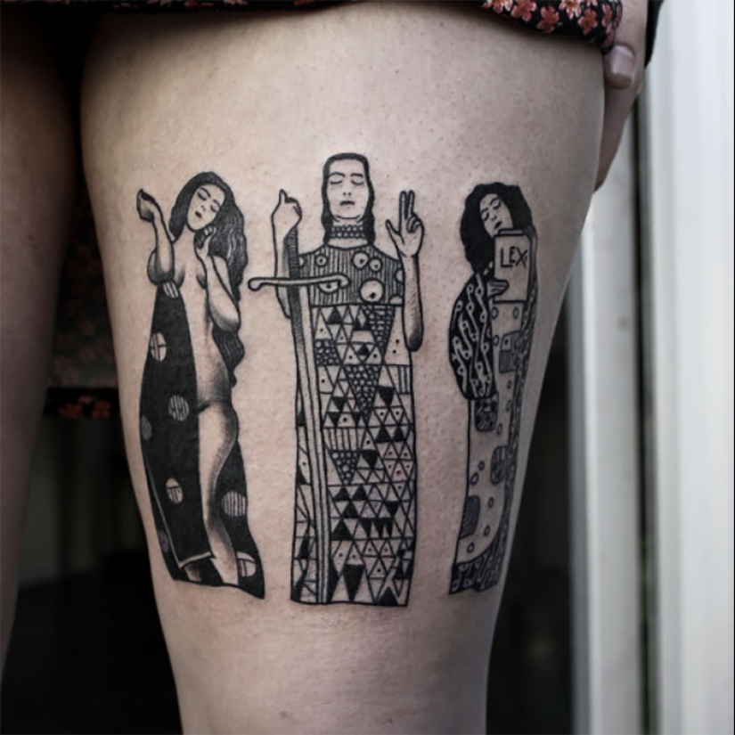 Tatuajes para aquellos que están encantados con el trabajo de Gustav Klimt Tatuajes para aquellos que están encantados con el trabajo de Gustav Klimt