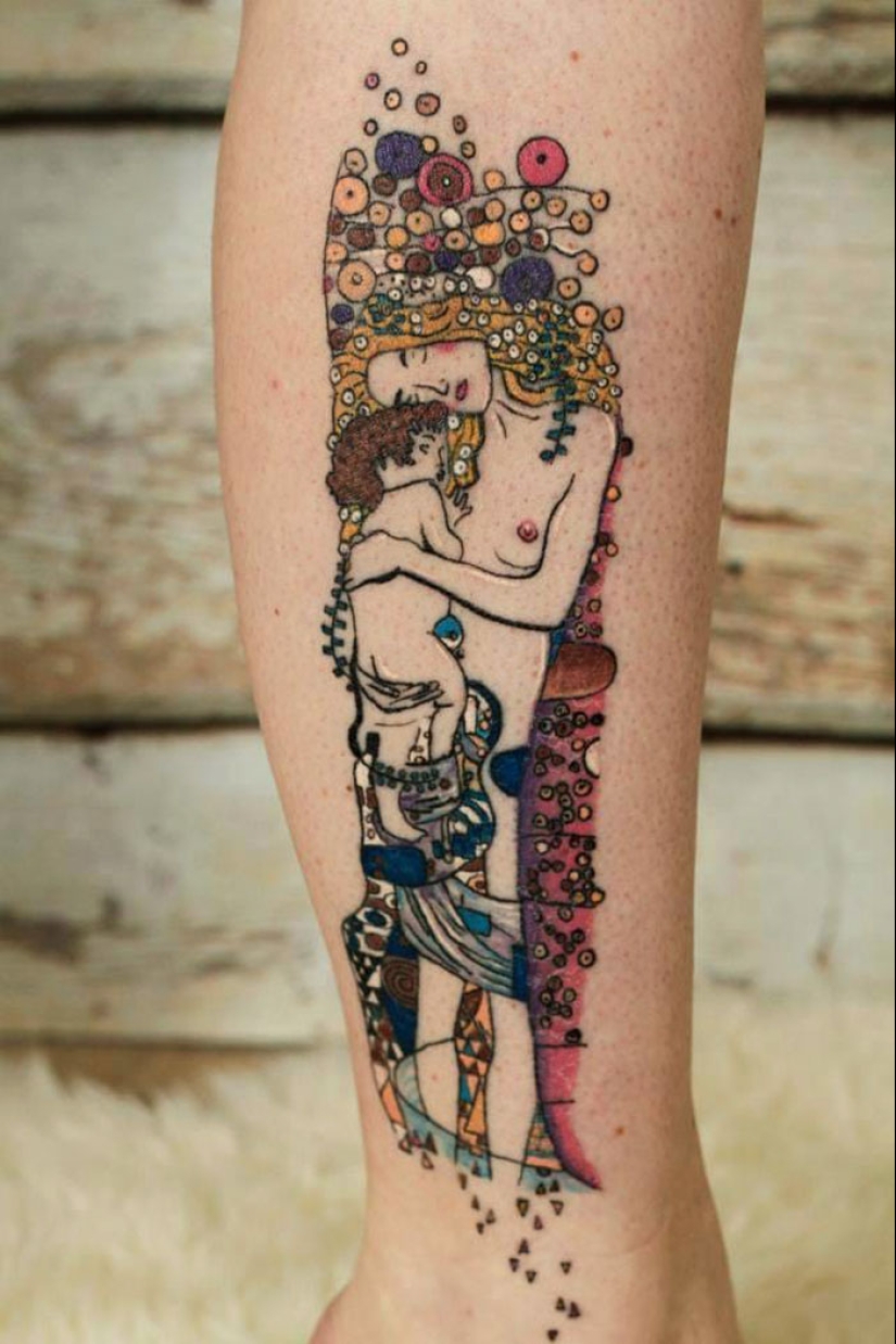 Tatuajes para aquellos que están encantados con el trabajo de Gustav Klimt Tatuajes para aquellos que están encantados con el trabajo de Gustav Klimt