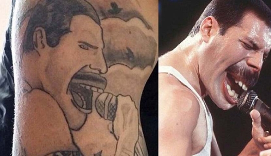 Terribly bad tattoos on the skin and in life