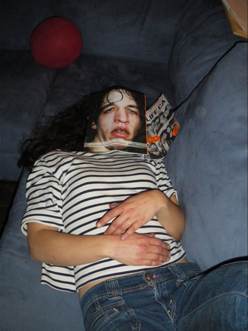 That awkward moment when the cover is in the reader's face