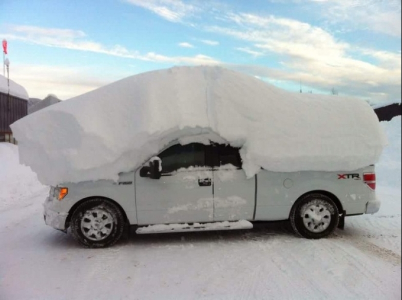 That's what a real winter: 30+ photos that you will be cold