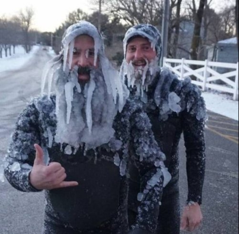 That's what a real winter: 30+ photos that you will be cold