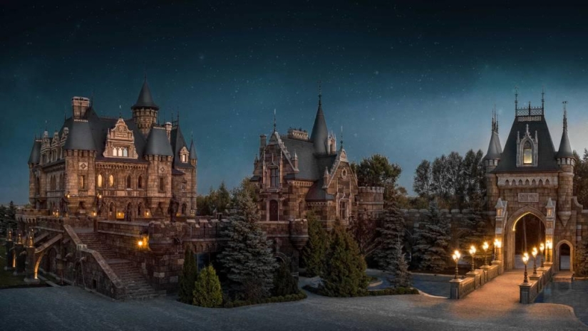 The amazing medieval castle of Garibaldi on the banks of the Volga