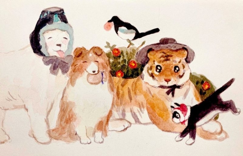 The artist from South Korea draws "babestation" The artist from South Korea draws "babestation"