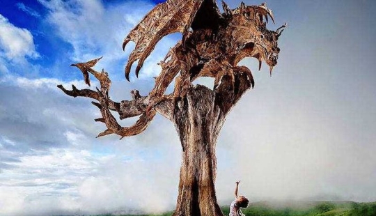 The artist turned driftwood into beautiful sculptures of moving animals