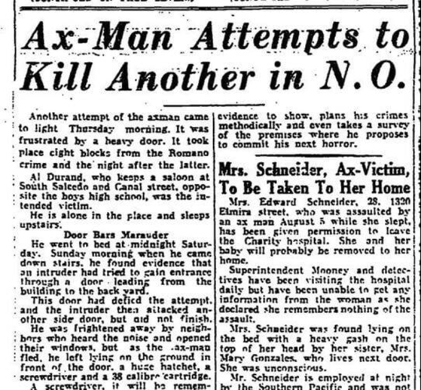 "The Axeman of New Orleans": the story of one maniac who killed for the glory of jazz