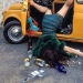 The collapse and fall of the illusions of life: funny pictures about staged accidents