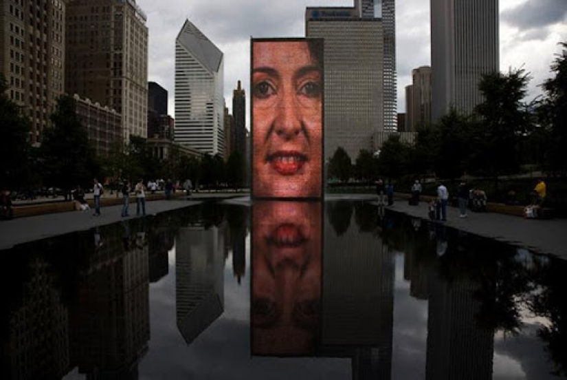 The Crown Fountain is a unique video sculpture from Chicago's Millennium Park