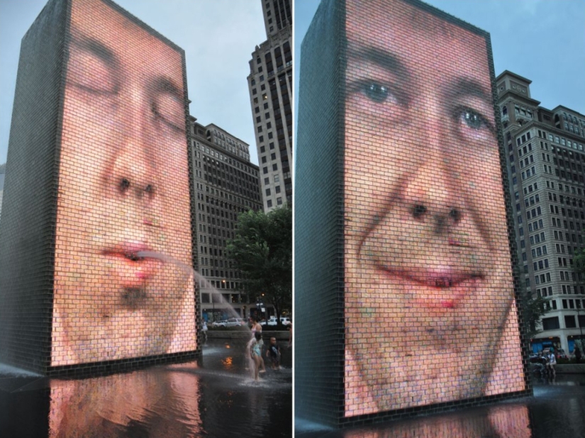 The Crown Fountain is a unique video sculpture from Chicago's Millennium Park