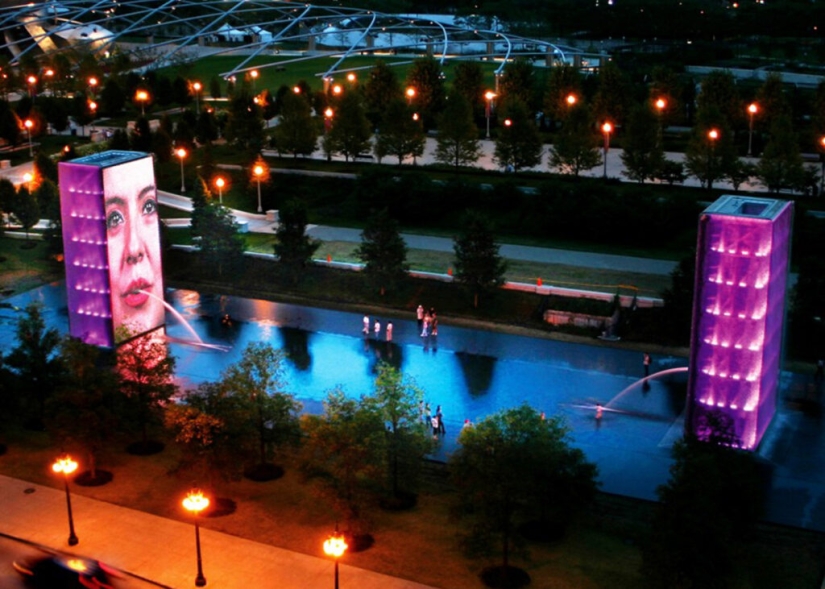 The Crown Fountain is a unique video sculpture from Chicago's Millennium Park