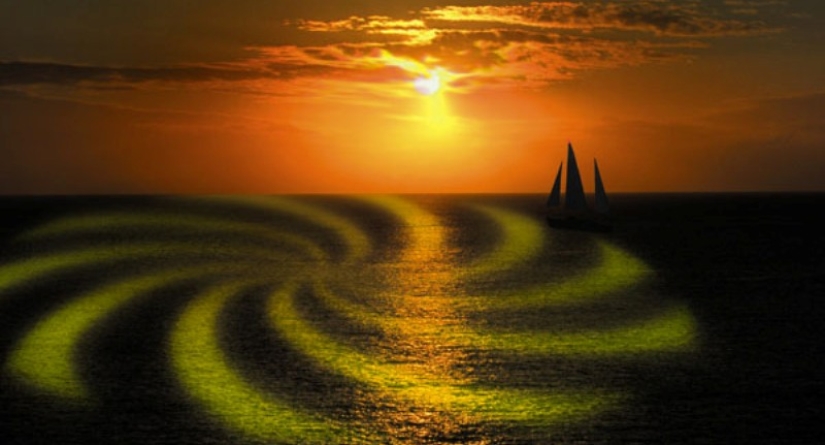 The Devil's carousel is an inexplicable phenomenon occurring in the ocean