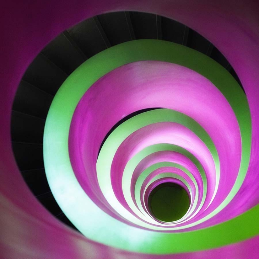 The dizzying beauty of spiral staircases The dizzying beauty of spiral staircases