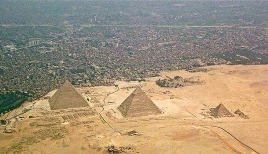 The familiar world shown with an unusual angle The familiar world shown with an unusual angle