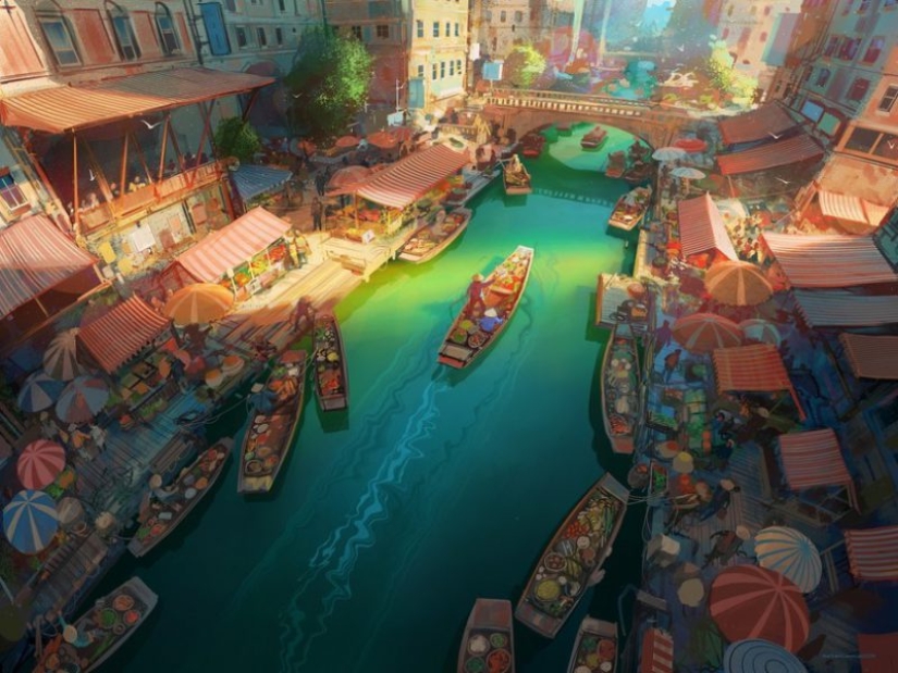 The fantastic color Worlds of Nikolai Lockertsen
