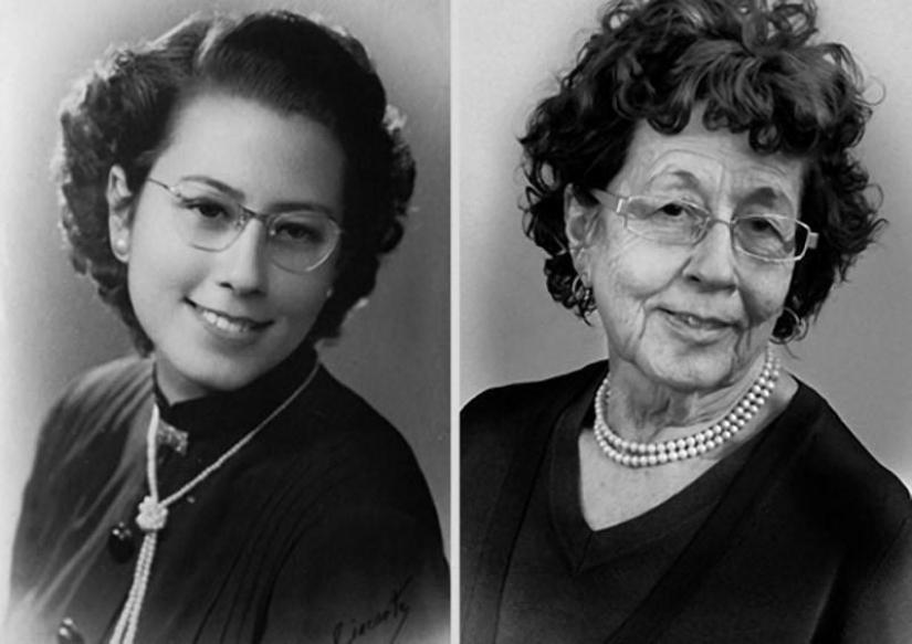 The inexorable passage of time in portraits from the series " before and after» The inexorable passage of time in portraits from the series " before and after»