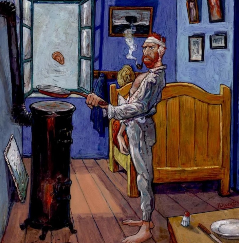 The Lives of Great Artists in Gradimir Smudja&#39;s Cartoons and Comics