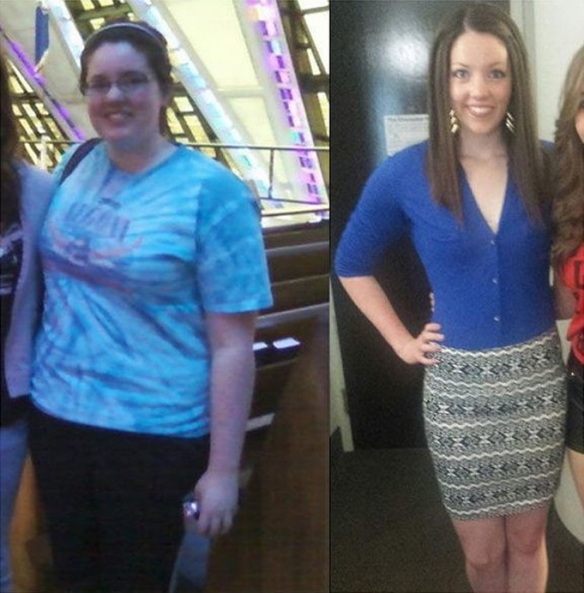 The miraculous transformation of the girls, who defeated the excess weight