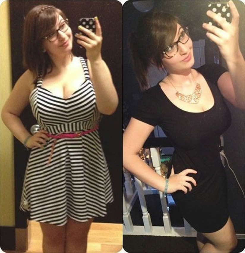 The miraculous transformation of the girls, who defeated the excess weight