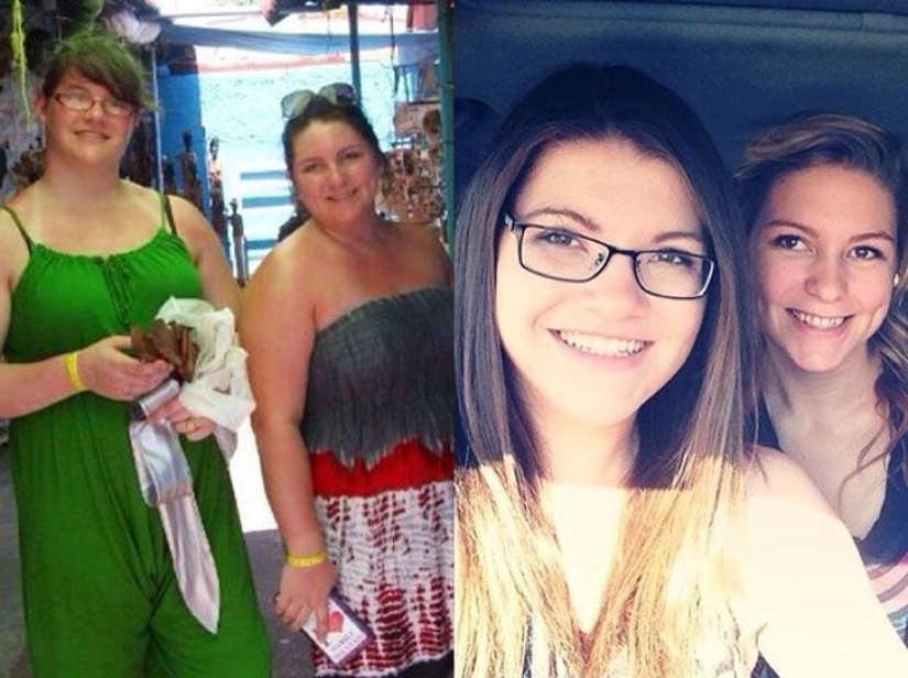The miraculous transformation of the girls, who defeated the excess weight