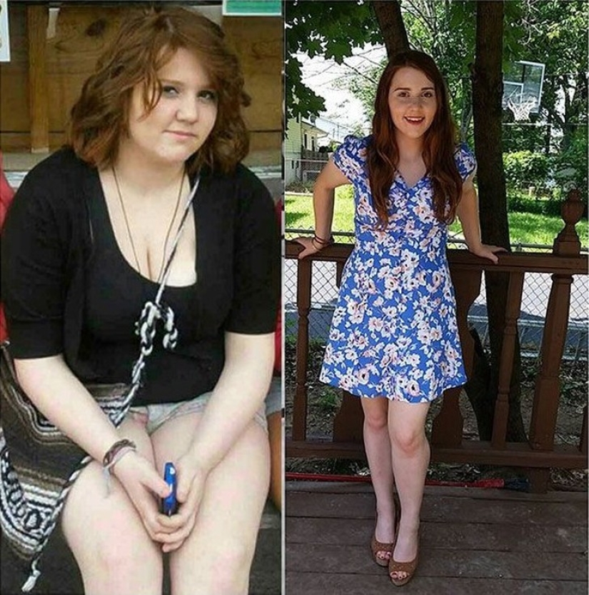 The miraculous transformation of the girls, who defeated the excess weight