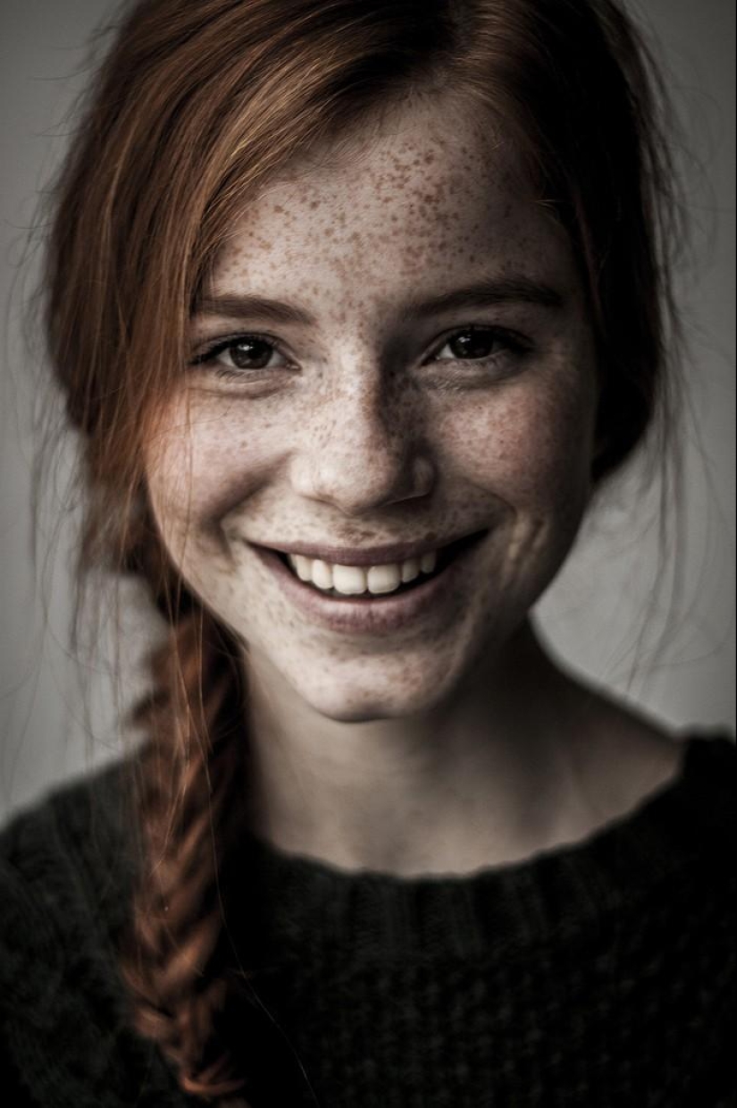 The most beautiful girls with freckles