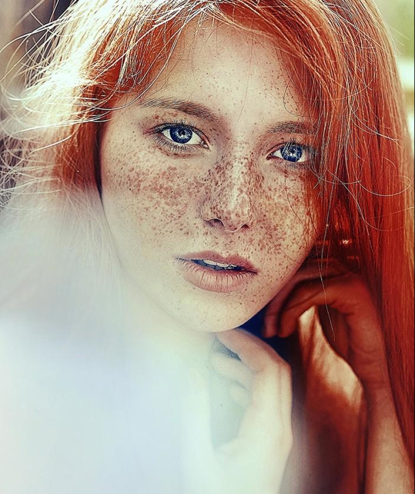 The most beautiful girls with freckles