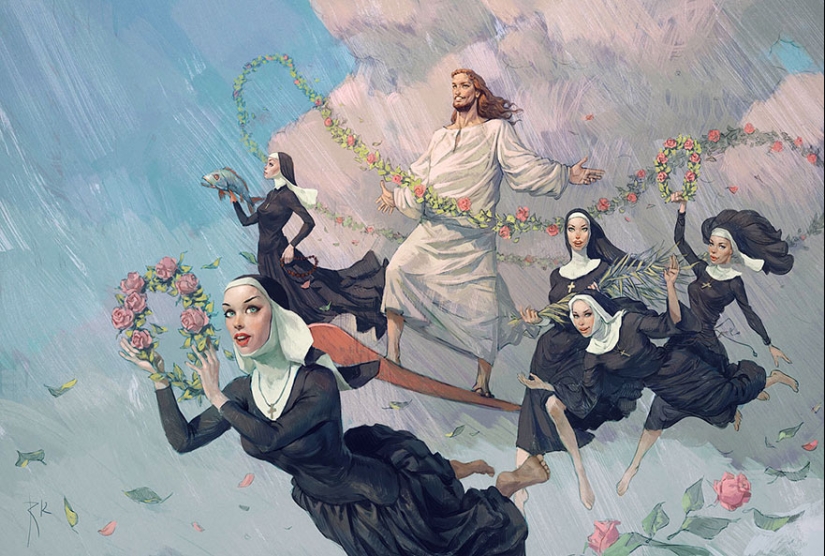 The non-childish drawings of this Russian artist are very ambiguous The non-childish drawings of this Russian artist are very ambiguous