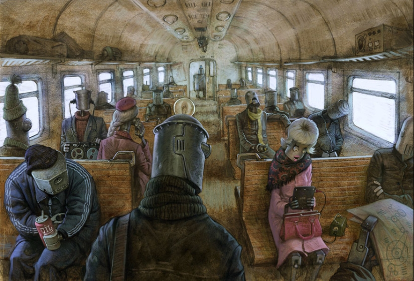 The non-childish drawings of this Russian artist are very ambiguous The non-childish drawings of this Russian artist are very ambiguous